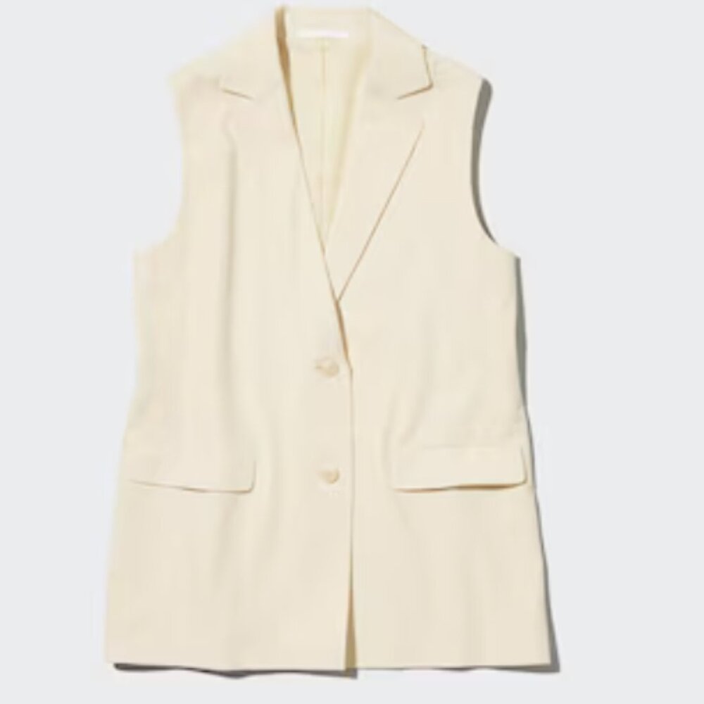 Long Vest Cream